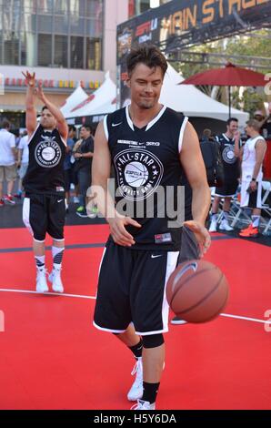 (L-R) Jerry Ferrara e Josh Duhamel al 2015 Nike Basketball 3on3 torneo in L.A. Vivere il 7 agosto 2015 a Los Angeles Foto Stock