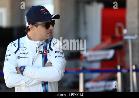 Circuito dell'America, Texas, Stati Uniti d'America. 22 ottobre, 2016. Formula 1 Gran Premio di America, giornata di qualificazione. Felipe Massa - Williams Credit: Azione Plus immagini di sport/Alamy Live News Foto Stock