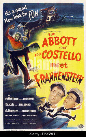 Abbott e Costello Meet Frankenstein - poster del filmato Foto Stock