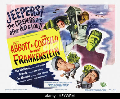 Abbott e Costello Meet Frankenstein - poster del filmato Foto Stock