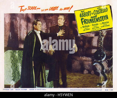 Abbott e Costello Meet Frankenstein - poster del filmato Foto Stock