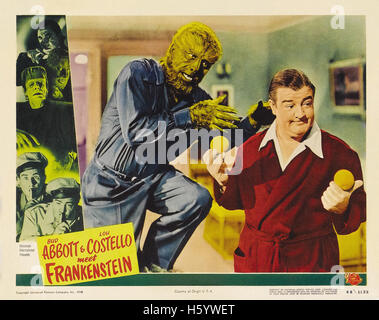 Abbott e Costello Meet Frankenstein - poster del filmato Foto Stock