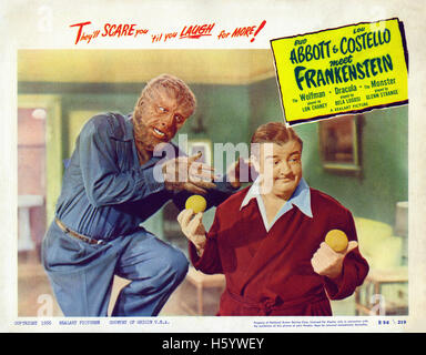 Abbott e Costello Meet Frankenstein  - poster del filmato Foto Stock