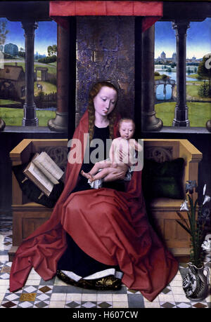 Trono di Maria col Bambino 1480/1490 Hans Memling (1433 - 1494), pittore tedesco Germania Foto Stock
