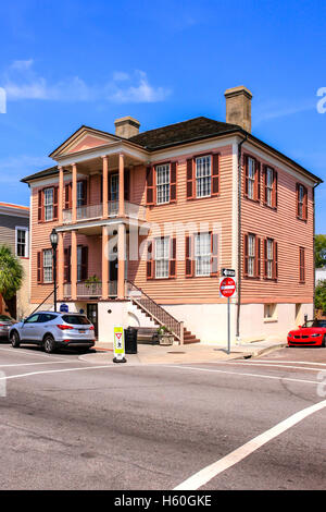 John Mark Verdier House su Bay Street nel centro di Beaufort, SC Foto Stock