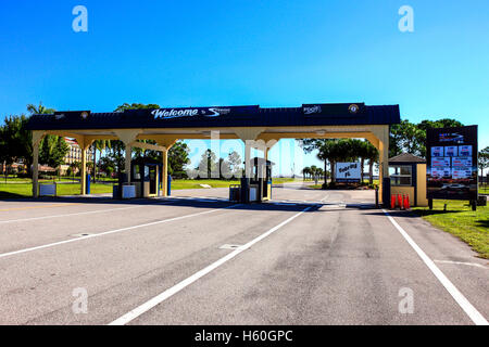 Gate 1 a Sebring International Raceway in Florida Foto Stock