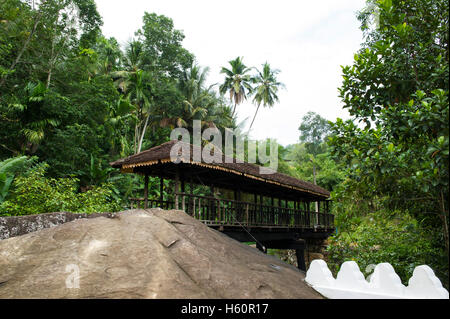 Bogoda ponte di legno, XVI secolo, Badulla, Sri Lanka Foto Stock