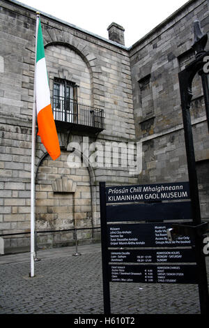 Ingresso di Kilmainham Gaol prigione a Dublino, Irlanda Foto Stock