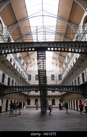 All'interno di Kilmainham Gaol prigione a Dublino, Irlanda Foto Stock