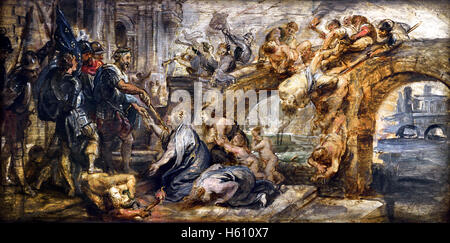 La presa di Parigi di Enrico IV di Francia - Francese 1628 da Peter Paul Rubens (1577-1640) belga fiamminga del Belgio( Henry IV 1553 - 1610 conosciuto anche con l'appellativo di "buon re Henry', fu Re di Navarra ) Foto Stock
