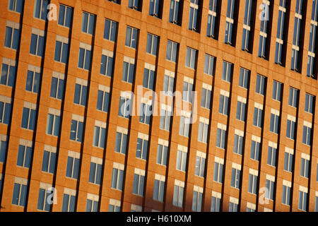 Edificio per uffici facciata, Boston Sea Port District Foto Stock