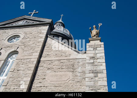 Canada Quebec, tre fiumi (aka Trois-Riveres) una zona storica comprendente cinque edifici. Foto Stock