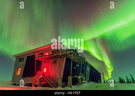 L'aurora boreale, nella notte di marzo 4/5, 2016 come visto e shot da Churchill studi settentrionale Ce Foto Stock