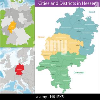 Mappa di Hesse Illustrazione Vettoriale