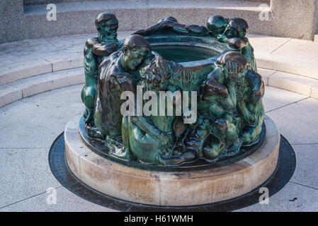 Bene della vita scultura dalla scultore croato Ivan Meštrovic, Zagabria, Croazia Foto Stock