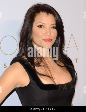 Kelly Hu arriva a Oscar salutate ospitato da Kevin Hart - Academy Awards di screening e After-Party Foto Stock