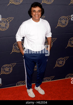 Johnny Mathis arriva al 53ICG annuale pubblicisti Awards presso il Beverly Hilton di Beverly Hills su Febeuary 26, 2016. Foto Stock