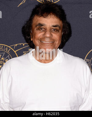 Johnny Mathis arriva al 53ICG annuale pubblicisti Awards presso il Beverly Hilton di Beverly Hills su Febeuary 26, 2016. Foto Stock