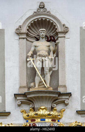 Palazzo vecchio in Fürst Pückler Park, Bad Muskau, in Sassonia, Germania, Europa, dall'UNESCO Patrimonio Mondiale Foto Stock