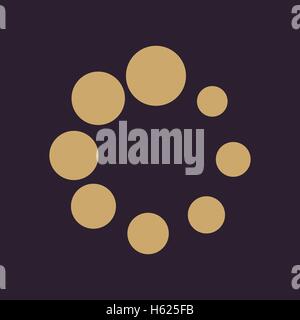 L'icona di caricamento. Simbolo di carico. Appartamento Illustrazione Vettoriale