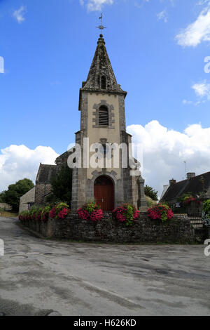 Chiesa Sainte-Madeleine, route de pontivy, meucon, Morbihan, in Bretagna, Francia costruito nel XVII secolo estese nel XIX secolo Foto Stock