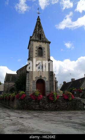 Chiesa Sainte-Madeleine, route de pontivy, meucon, Morbihan, in Bretagna, Francia costruito nel XVII secolo estese nel XIX secolo Foto Stock