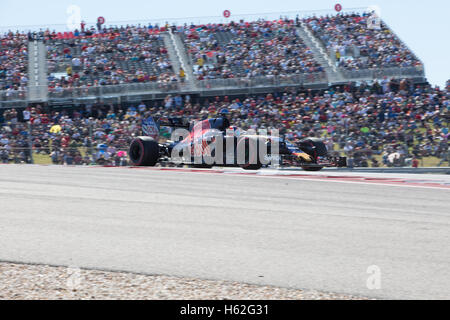 Austin, Texas, Stati Uniti d'America. 22 ottobre, 2016. Max Verstappen #33 compete durante 2016 Formula 1 Gran Premio degli Stati Uniti di gara di qualificazione giorno due presso il circuito delle Americhe il 22 ottobre 2016 ad Austin, Texas credito: la foto di accesso/Alamy Live News Foto Stock