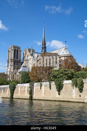 Famosa Cattedrale di Notre Dame a Parigi, Francia Foto Stock