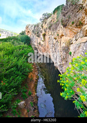 Vouliagmeni lake in Attica Grecia Foto Stock