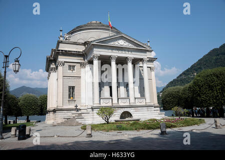 Il Tempio Voltiano, Tempio Voltiano museo, Como, punta meridionale del lago di Como, nel nord Italia, Europa Foto Stock