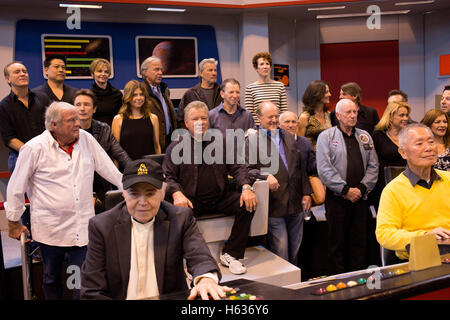 La destinazione di Star Trek convegno tenutosi presso il centro NEC vicino a Birmingham per celebrare i cinquant'anni della serie. Foto Stock