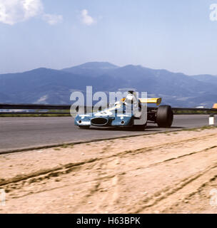 8 Tim Schenken nella sua Brabham Cosworth BT33 finito terzo nel GP austriaco, Osterreichring, 15 agosto 1971 Foto Stock