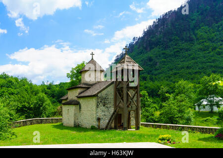 Il monastero Dobrilovina, un Serbo monastero ortodosso in Donja Dobrilovina, Mojkovac, nel nord del Montenegro Foto Stock