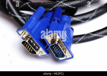 Connettore isolato il cavo video Foto Stock