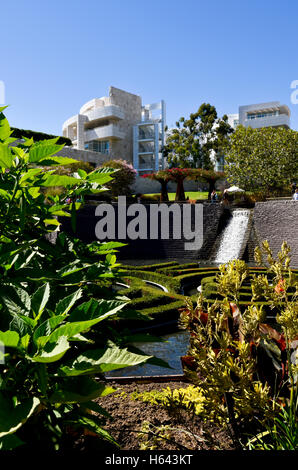 Il Getty Center di Los Angeles, California, è un campus di Getty Museum e altri programmi del Getty Trust. Foto Stock