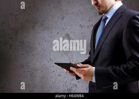 Business man tablet pc concept Foto Stock