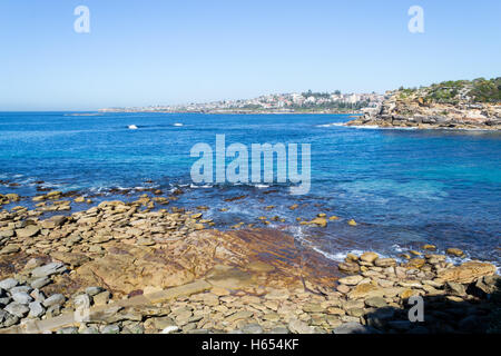 Per Bondi e Coogee a piedi è lungo 6 km situato in Sydneys sobborghi orientali Foto Stock