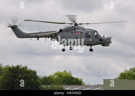 Royal Navy elicottero Westland Lynx HMA.8 ZD257 a Biggin Hill Air Show 2014 Foto Stock