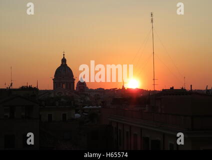 Vista su Roma da Piazza Napoleone Foto Stock