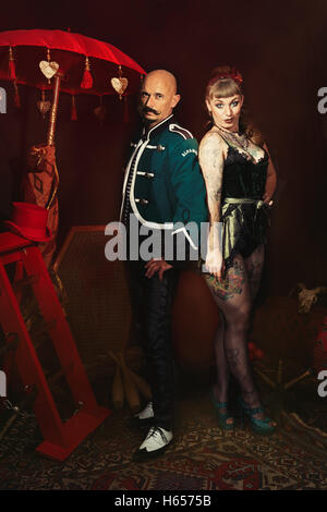 Artisti di cabaret Foto Stock