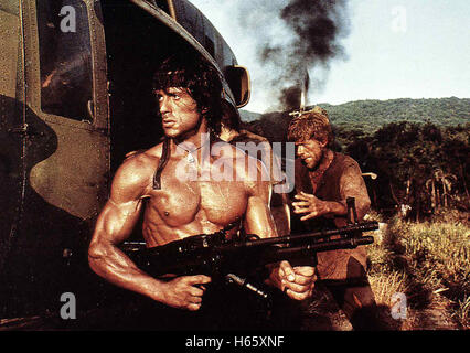 Rambo II - Der Auftrag aka. Rambo: primo sangue Parte II (1985), Direttore: George P. Cosmatos, attori/stelle: George P. Cosmatos Foto Stock