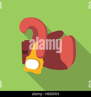 I guantoni icona piatta Illustrazione Vettoriale