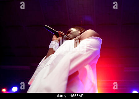 Barcellona - Jun 20: Zebra Katz (fase nome del rapper Ojay Morgan) suona al Festival Sonar a giugno 20, 2015 a Barcellona, Spagna. Foto Stock