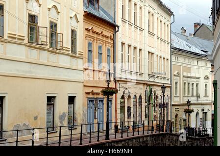 Centro storico della città di Banska Stiavnica Slovacchia centrale Europa Foto Stock