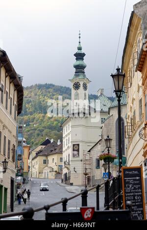 Centro storico della città di Banska Stiavnica Slovacchia centrale Europa Foto Stock