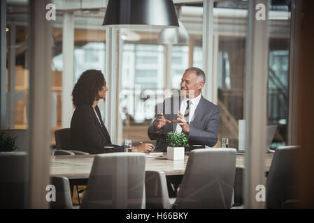 La strategia aziendale di sessione in corso Foto Stock