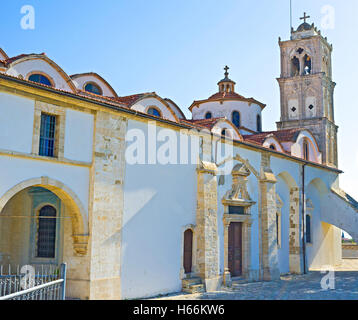 La magnifica Chiesa di Lefkara è dedicata alla Santa Croce e risale al XIV secolo, Cipro. Foto Stock