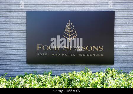 Il Four Seasons Hotel di Kyoto e Residences è un nuovo hotel di lusso inaugurato nel mese di ottobre 2016. Foto Stock