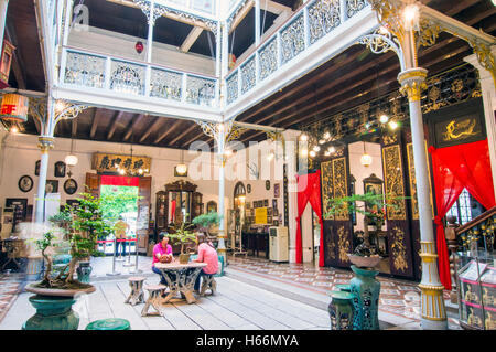 Lobby all'entrata, Pinang Peranakan, Museo Lebuh Gereja, Georgetown, Penang, Malaysia Foto Stock