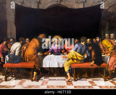 L Ultima Cena di Gesù Cristo con i suoi discepoli da Frans Pourbus il giovane (Frans Pourbus II: 1569-1622), 1618 Foto Stock